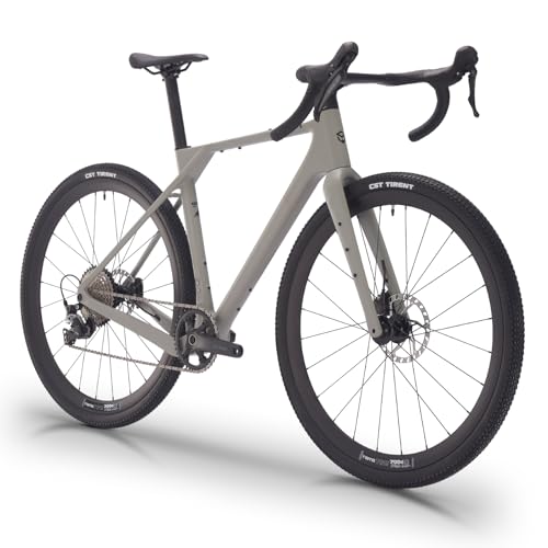 SAVADECK Carbon Gravel Bike, T800 Carbon Frame, Shimano GRX600 11-Speed Groupset, Hydraulic Disc Brakes, 700C x 40mm Tires for Road & Off-Road Adventure (51cm, Gray)