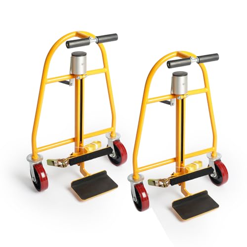 VisHomeYard Manual Furniture Mover Equipment (Set of 2),Heavy Duty Moving Dolly, 1300 lbs Capacity, 12" Lift Height.
