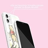 ERT GROUP Original Disney Winnie The Pooh TPU Case for iPhone 11, Liquid Silicone Cover, Flexible and Slim, Protective for Screen, Shockproof and Anti-Scratch Phone Case White