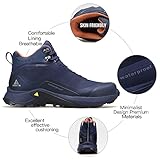 HUMTTO Men's All-Terrain Waterproof Hiking Boots Lightweight Breathable Outdoor Ankle Boots Trekking Hiking Shoes 7.5 Blue