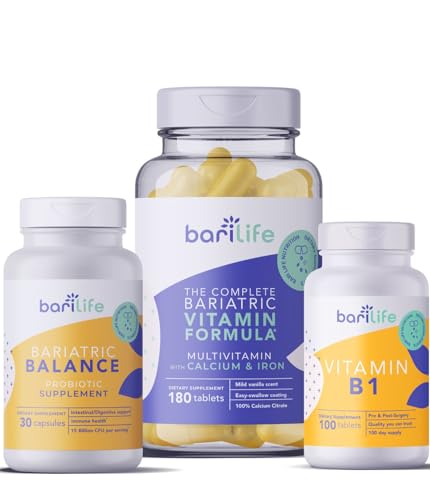 Bari Life Complete Bariatric Vitamin Formula Tablets and Bariatric Balance – Probiotic Supplement and Vitamin B1