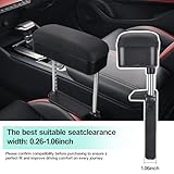 Car Armrest Storage Box Universal Armrest Extender Console Storage Case Center Armrest Adjustable Arm Relaxation Support Pad,Black