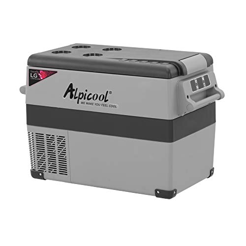 Alpicool LGCF45 Portable Refrigerator 12 Volt Car Freezer 42 Quart Mini Fridge Freezer (-4℉~68℉) for Truck, RV, Vehicle, Travel, Outdoor -12/24V DC