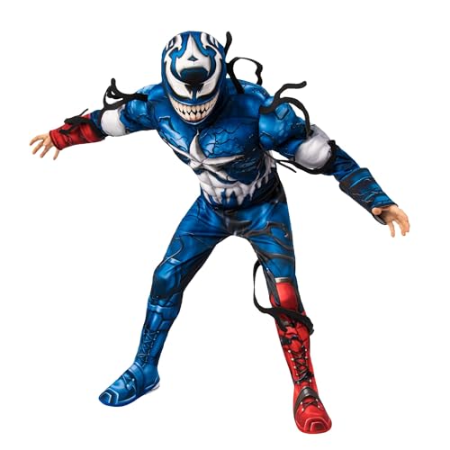 Rubies Boy's Marvel Spider-Man Maximum Venom Deluxe Venomized Captain America Costume, Medium
