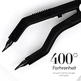 Pro Fusion Tool by The Hair Shop - Keratin Melting Connector Machine for Hair Extensions, Matte Black Ergonomic Patented Design - Professional Salon Heat Tool for Keratip