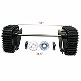 Rear Axle Track Assembly Go Kart Buggy Quad Rear Wheel Axle Shaft Assembly Complete Karting UTV ATV Snow Sand Snowmobile Rear Axle Track Assembly Kit (23.5'' Rear Axle Length)