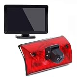 3rd Brake Light Reversing Camera Brake Lamp Parking Camera+4.3" LCD Monitor Replacement for Mercedes Freightliner Sprinter 2500 3500/Dodge Cargo/Mercedes-Benz Sprinter W901 W902 W903 W904