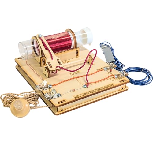 Crystal Radio - Advanced Kit – DIY AM Receiver for STEM & Science Projects | Educational | Electronic Components with Tuning Circuit | No Batteries or Soldering – Powered by Ambient AM Radio Waves