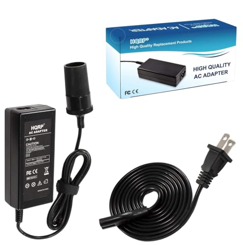 HQRP 110V-240V to 12V 5A Car Charger Converter for Small Car Refrigerator/Mini-Fridge