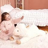 IKASA Large Sheep Stuffed Animal Plush Toy,Giant Lamb Cute Jumbo Soft Toys,30" Huge Big Size Plushy Fat Oversized Plushie,Gifts for Kids (Sheep)