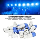 3 Pin AC PowerCon Male and Female Head Connectors, Plug and Play Speaker Power Adapter, Output Jack for Beam Light Stage Light Power (Output)