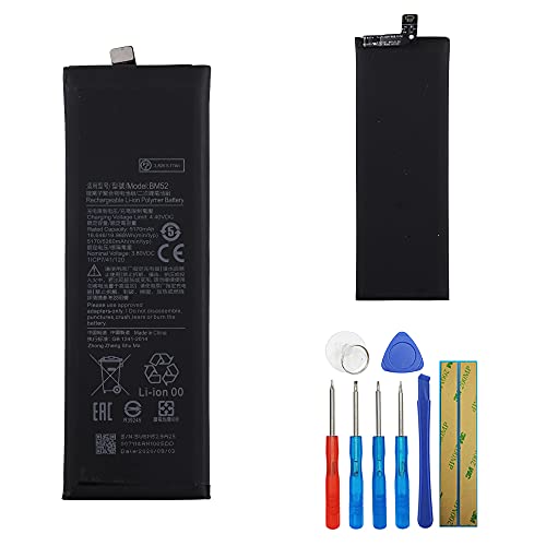E-YIIVIIL Replacement Battery BM52 Compatible with Xiaomi Mi Note 10 Lite Mi Note 10 Pro CC9pro with Repair Tool Kit