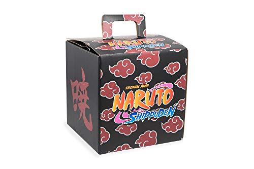 Just Funky Naruto Shippuden Akatsuki Collector Looksee Box | Mystery Box Collectors Items | Itachi Uchiha Toys and Accessories | Fun Geeky Gift Box | 5 Themed Toy Collectibles for Anime Fans