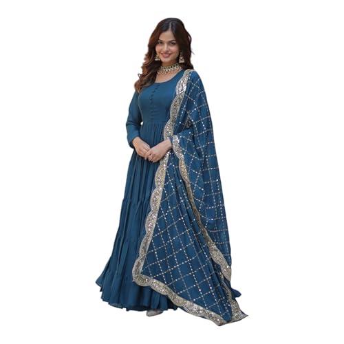 Event Party Wear Stitched Indian Long Anarkali Gown Dress Stylish Salwar Kameez Suits.-65