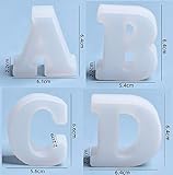 2.5 Inch 26 Pack Resin Mold 26 English Alphabet Letter Mold Silicone Mold for Resin Alphabet Resin Silicone Mold Handmade Letter Resin Casting Mold Capital Letter Mold