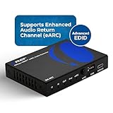 OREI 8K eARC HDMI Audio Extractor Converter ARC Support 48Gbps 4K @ 120hz - Dolby Digital/DTS Passthrough CEC, HDR, Dolby Vision, Atmos Supported - Send eARC Signal to Old AV Receiver (BK-927)