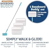 Baseboard Buddy – Baseboard & Molding Cleaning Tool! Includes 1 Baseboard Buddy and 3 Reusable Cleaning Pads, As Seen on TV