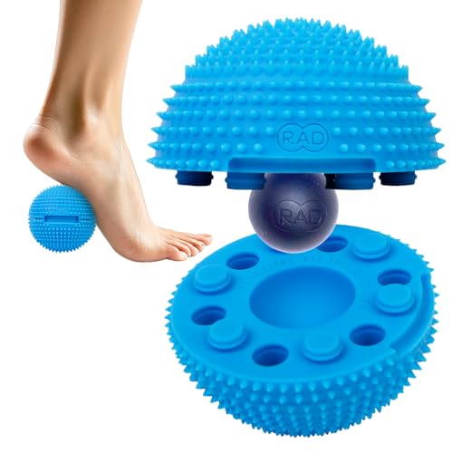 RAD Neuro Ball – Foot Roller & Textured Massage Ball for Myofascial Release, Plantar Fasciitis, Hands & Face – Spiky Therapy Tool for Muscle Relief
