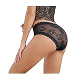 LEVAO 4 Pack Black Womens Underwear Comfort Breathable Bikini Panties