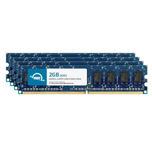 OWC 8GB (4x2GB) DDR2 800 PC2-6400 CL6 2Rx8 240-pin 1.8V Non-ECC UDIMM Memory RAM Module Upgrade Kit for Select Desktops