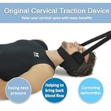 Neck Strap Chiropractor Pull Device, Neck Stretcher Exerciser,Neck Decompression Straps for Neck Pain Relief, Neck Decompressor for Neck Relaxation and Neck Curve Recovery