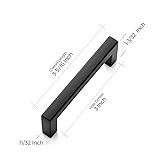 Ravinte 30 Pack Solid 3 Inch Center to Center Slim Square Bar Drawer Handles Kitchen Cabinet Handles Black Drawer Pulls Kitchen Cabinet Hardware Kitchen Handles Matte Black Cabinet Pulls