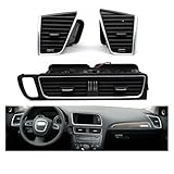 LHD Front Center Console Air Conditioning Ventilation Ac Vent Grille Air Outlet Frame Compatible for Audi Q5 2009-2018(LHD-Central)