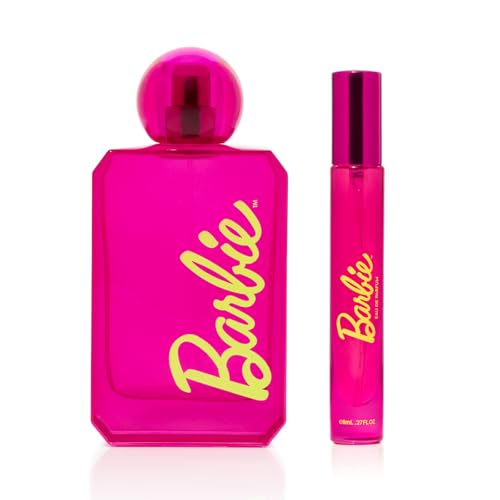 DefineMe Barbie Perfume Gift Bundle, 100 mL Bottle and 8 mL Travel Spray