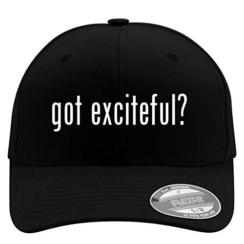 got Exciteful? - Flexfit Adult Men's Baseball Cap Hat, Black, Large/X-Large