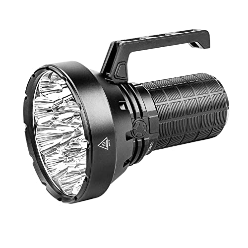 IMALENT SR16 Rechargeable Flashlight 55000 Lumens Super Bright Led Flashlight, with Cree XHP50.3 HI LEDs Waterproof Spotlight Flashlight Long Beam 1715 Meters for Emergency