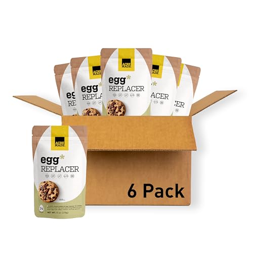 AcreMade Plant-Based Egg Replacer for Baking, Vegan Egg Powder, Whole Egg Replacer, Gluten-Free, Soy-Free, Non-GMO, Shelf Stable, Natural Egg Substitute and Replacement for Baking, Top 9 Allergen-Free (6 oz (Pack of 6))