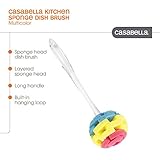 Casabella, Plum/Lime/Orange Multicolor Clear Sponge Brush, 1 EA