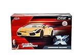 Fast & Furious 1:24 Lamborghini Gallardo Gold Chrome Limited Edition Die-Cast Car, Toys for Kids and Adults