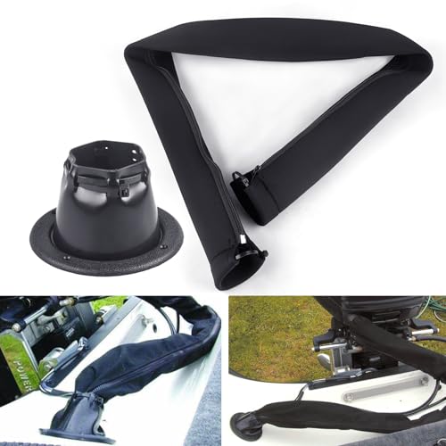 CNRAQR 48-Inch Zippered Rigging Sleeve with Marine Cable Boot Diameter 4 2/5" with Cable Tie Universal Fit for Yacht Cable Management Kit