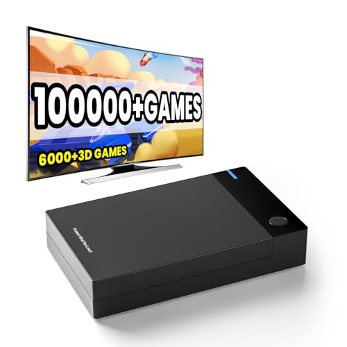 12TB Retro Gaming Hard Drive Compatible with 100,000+ Classic Games and 400+Emulators and 6000+3D Games, Plug Play External Video Game Console HDD for Win 7/8/10/11