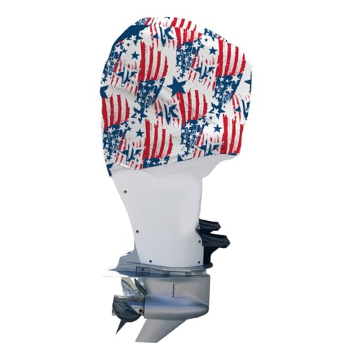 OUTERENVY American Patriot Outboard Motor Cover for Yamaha, Suzuki and Mercury | Made in USA to Stay on While You Run! (Yamaha V6 4.2 F225-300HP 2022-Present Side Vents)