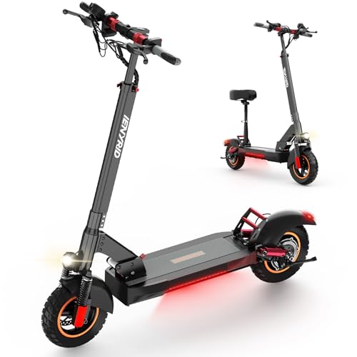 iENYRID 800W Electric Scooter for Adults, Electric Scooter with Seat, 10" Pneumatic Tires, 28 Mph Max Speed & 31 Miles Max Range(iE-M4)