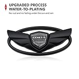 AULPEE Angel Wings 3D Front Rear Emblem,The Art of Speed Vintage Coupe Nameplate Badge Compatible with Genesls Coupe 2010-2017(Carbon Fiber Black)