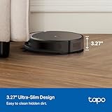 Tapo Ultra-Slim LiDAR Smart Navigation Robot Vacuum and Mop with Self-Emptying Dock, 5300Pa Max, 97%+ Dust Pickup Rate, Self-Charging, Compatible with Alexa & Google Home, RV20 Max Plus