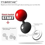 𝙊𝙧𝙞𝙜𝙞𝙣𝙖𝙡｜Push Start Button Cover, Metal Car Joystick Push to Start Car Joystick Starter Engine Start Stop Button Cover Car Ignition Button Cover Cool Car Accessories Interior Decorations Red