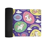 Magic Pattern with Unicorn Large Gaming Mouse Mat Waterproof Desk Pad Non-Slip Durable Desk Mat, 30x60cm