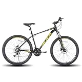 HH HILAND Aluminum Mountain Bike 21 Speeds, Hydraulic Disc-Brakes, Lock-Out Suspension Fork, 27.5 inch Wheel, Bike for Men Mens Mountain Bike Adult Womens Bicycle