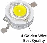 TOPXCDZ 100pcs 3W High Power LED Chip Lamp Bulbs SMD COB Diodes Warm Cold White Red Green Blue Yellow 440 660nm Grow Light Beads Plant Grow aqurium Lighting (IR 850nm)