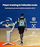 AI Sports Gimbal Kit – Auto-Tracking with Player Tracking for Team Sports, Smartphone Stabilizer for Football & Basketball, Includes Remote Control, Compatible with iPhone 16 & Android (Gimbal Kit)