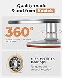 Kootek Aluminium Alloy Revolving Cake Stand 12 Inch Rotating Cake Turntable for Cake, Cupcake Decorating Supplies