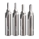 Ultra-Shear Countersink Slotting Router Bits, #10 Flathead Screw Size, 2 FL, USA Made, Solid Carbide, Great for Making Screw Blocks - US510CS