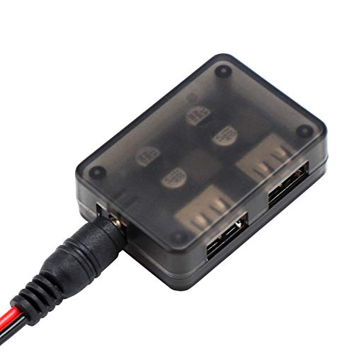 DROK DC to 5V USB Buck Converter, Dual USB Port Fast Charger Board, Auto Power Supply Adapter, 10-32V 12V 24V to 5V 9V Voltage Step Down Regulator, Car Volt Transformer