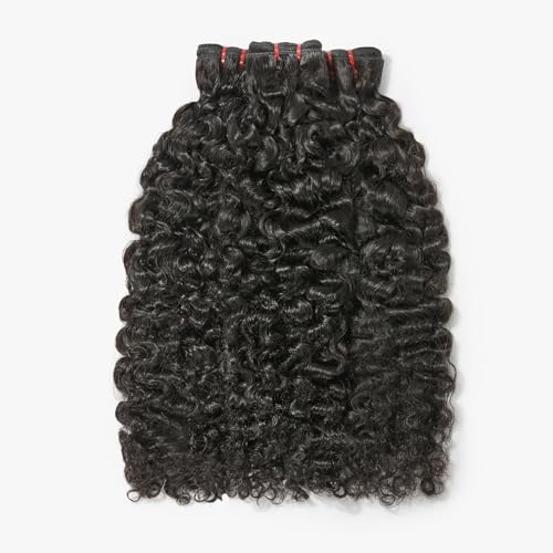 ASHINE Hair Bundles Unprocessed Burmese Raw Human Hair, 50% Less Shedding and Tangling Than Regular, 3 Bundles Burmese Curly 18 20 22 Inch Natural Black