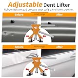 Super PDR Paintless Dent Repair Kit 148PCS Dent Puller Kit with LED Light Board Can Removal 99% of Car Dents in 30 Minutes for Repair Work of Big Dents, Small Dents, Door Ding, Creases and Hail Damage