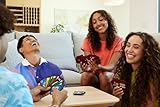 Mattel Games UNO Show ‘em No Mercy Card Game in Storage & Travel Tin for Kids, Adults & Family Night with Extra Cards, Special Rules & Tougher Penalties (Amazon Exclusive)